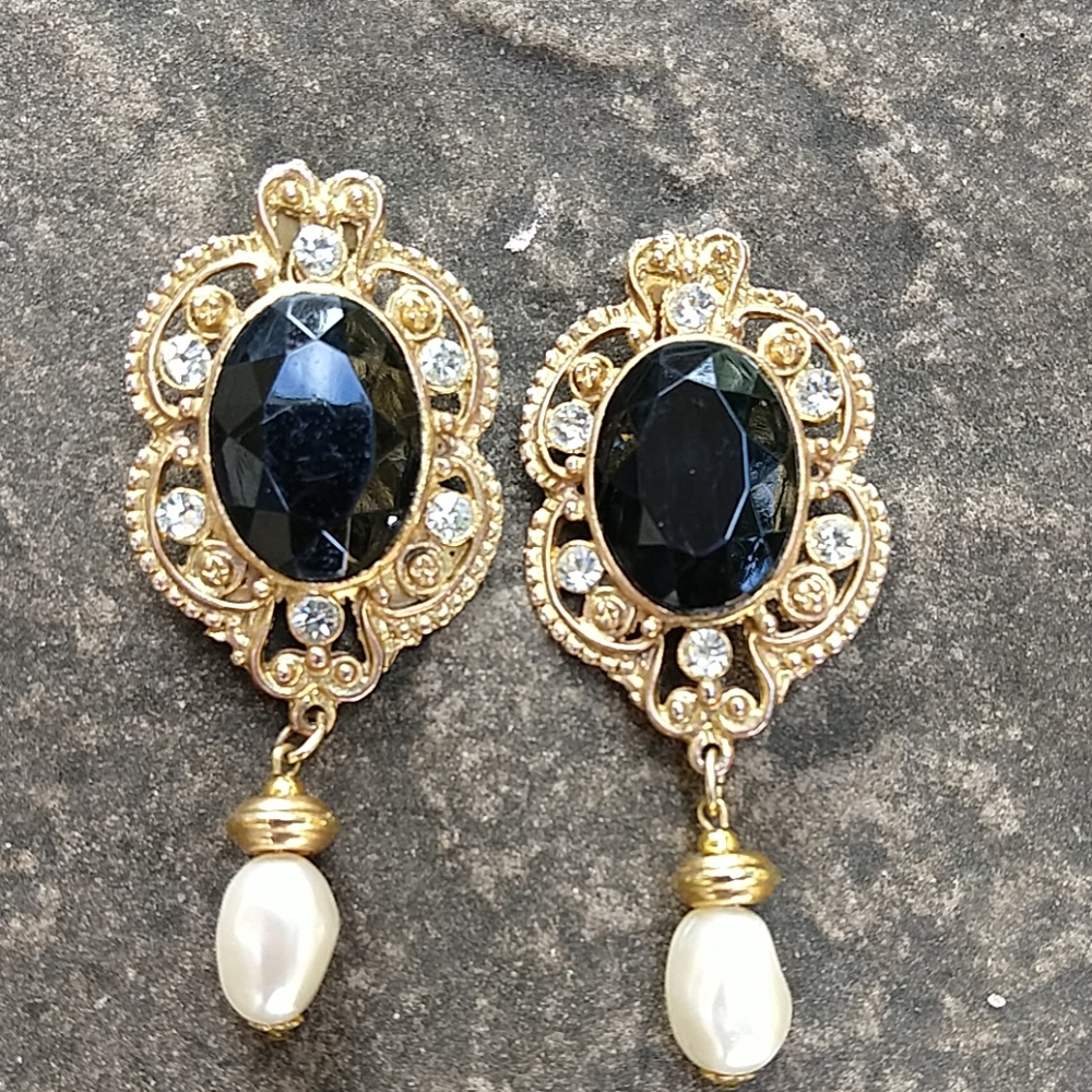 Vintage doorknocker clip on earrings